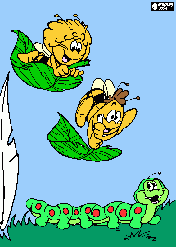 Maja a méhecske coloring page