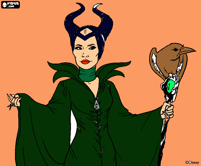 Malefincent coloring page