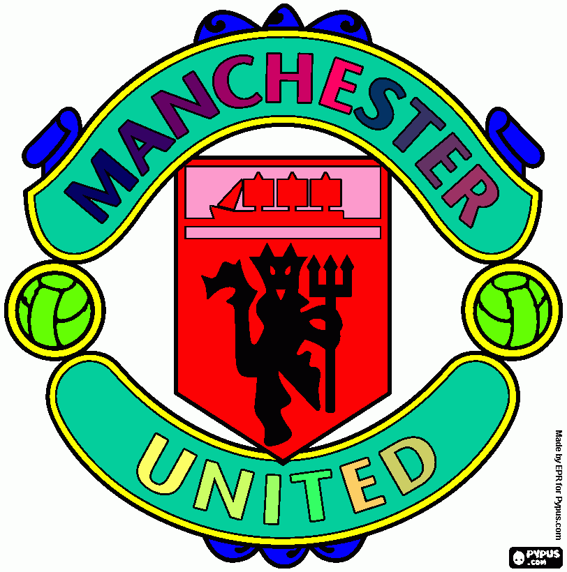manchester united coloring pages - photo #32