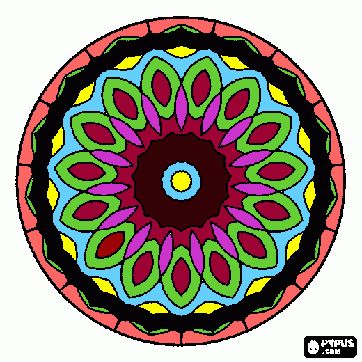 mandalos coloring page