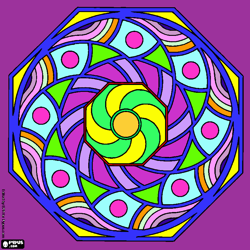 mandella coloring page