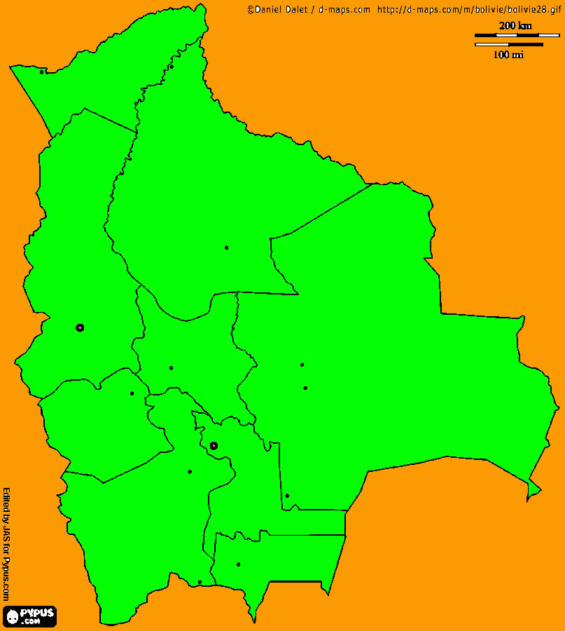 map of bolivia coloring page