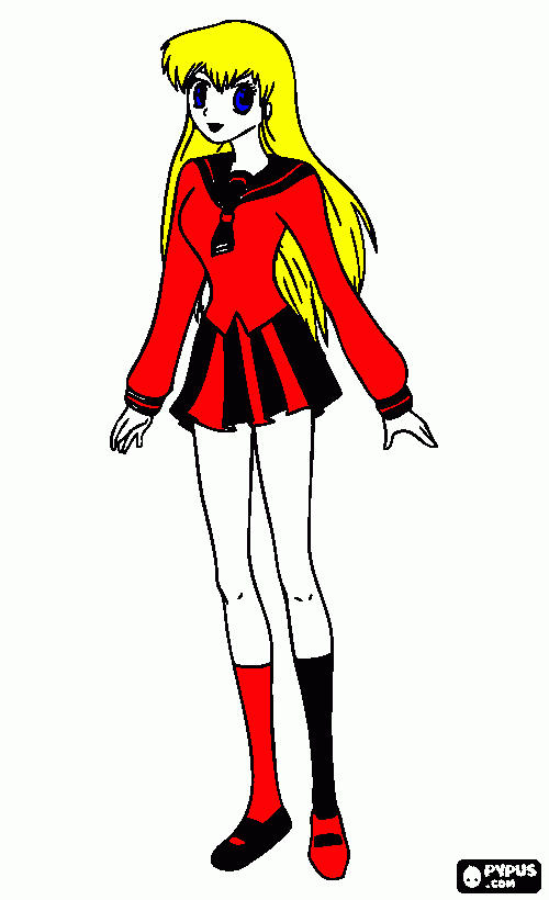 Maria At New Way Academy coloring page