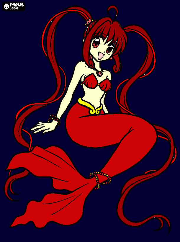 Maria Mermaid Form coloring page