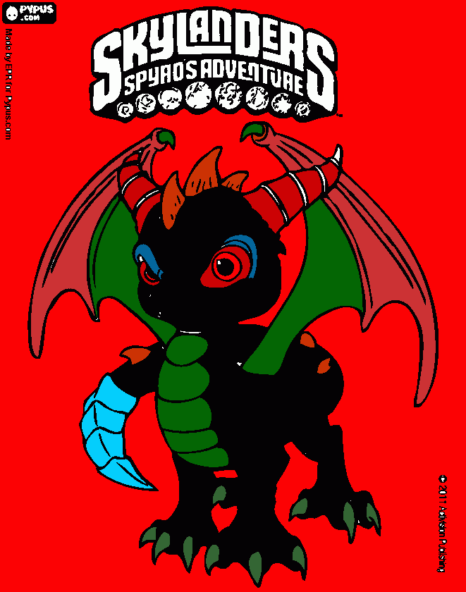 Mars Spyro coloring page