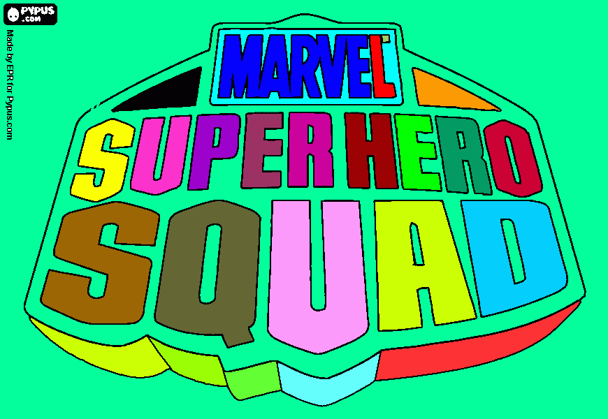 marvel coloring page