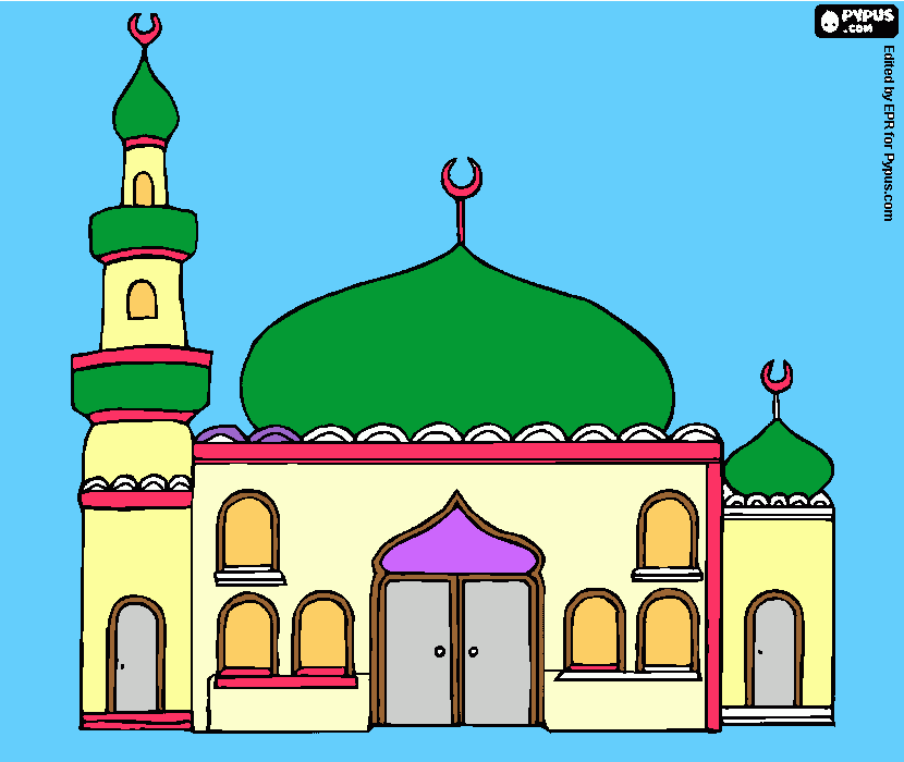 Masjid Arka coloring page