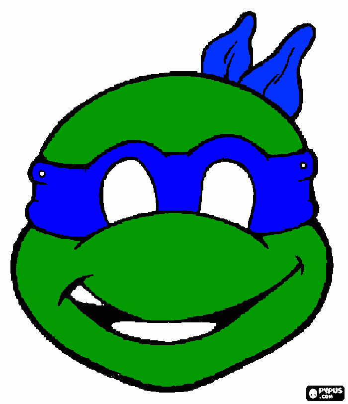 maska coloring page