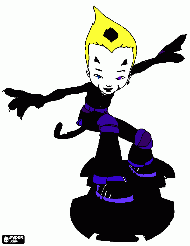 Matthew in lyoko coloring page