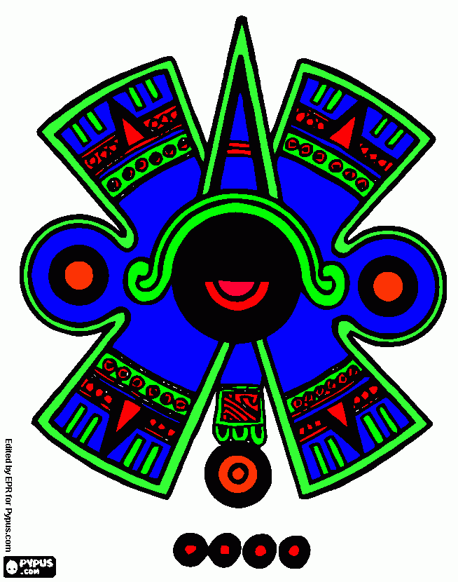 Mayan Picture coloring page