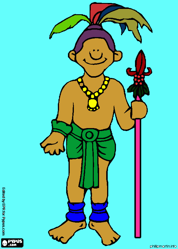 mayan coloring page