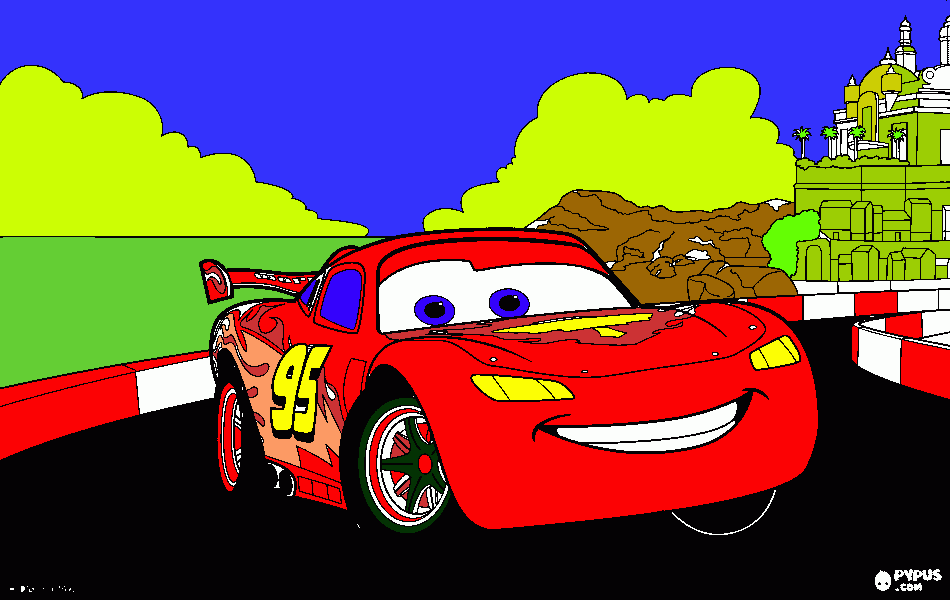 mcqueen coloring page