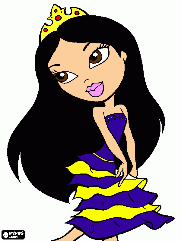 Me at Prom coloring page