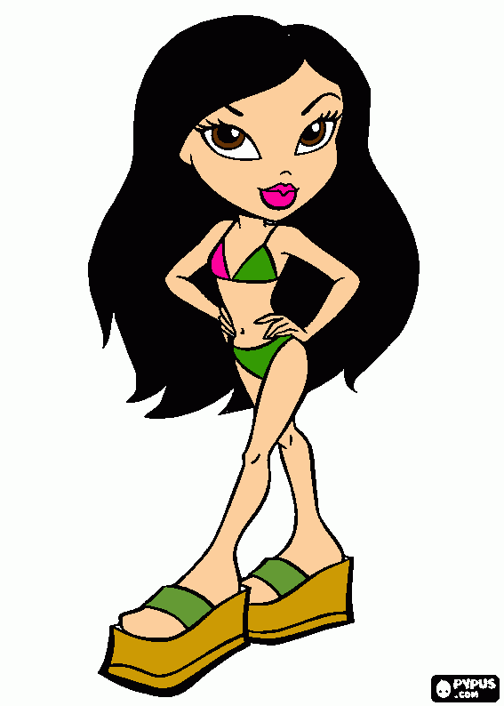 Me at the Beach coloring page