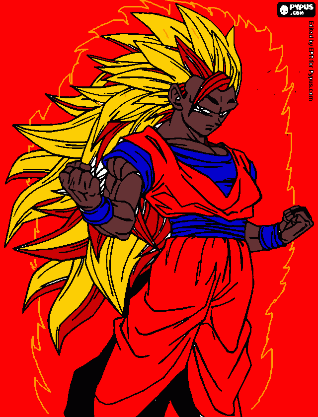 me in super sain mode drawn coloring page