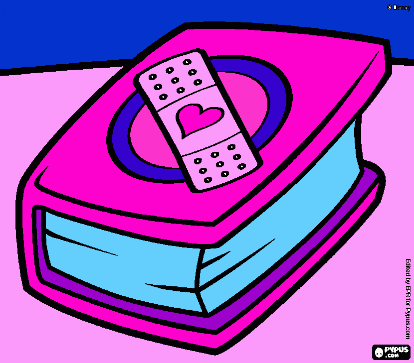 medicine book coloring page