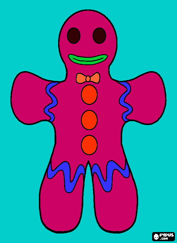 meneer koekie coloring page