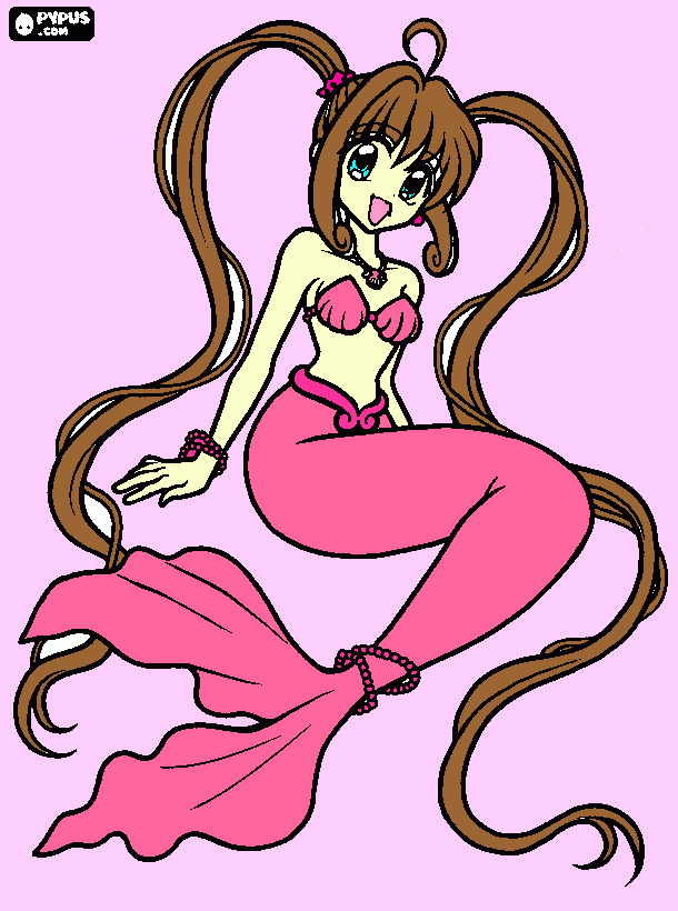mermaidmelody coloring page