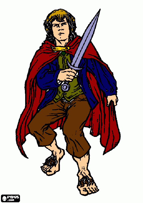 Merry coloring page