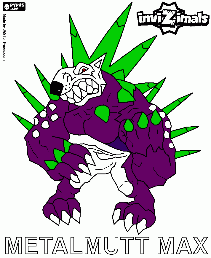 METALMUTT coloring page