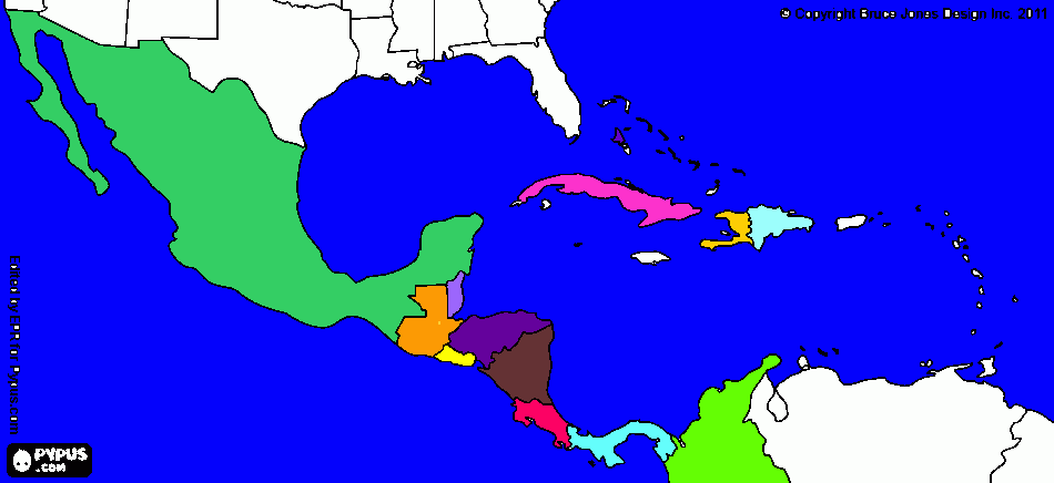 MExico Central Americas coloring page