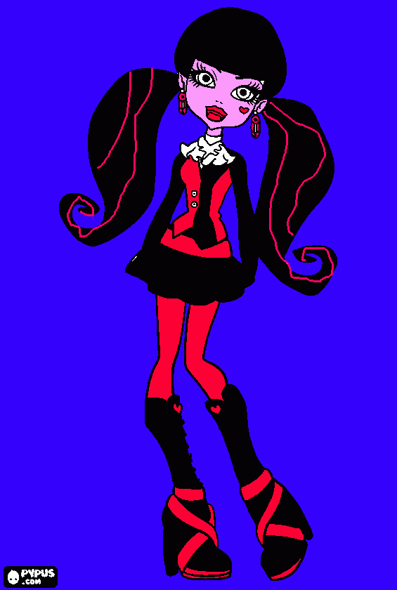 MH Draculaura coloring page