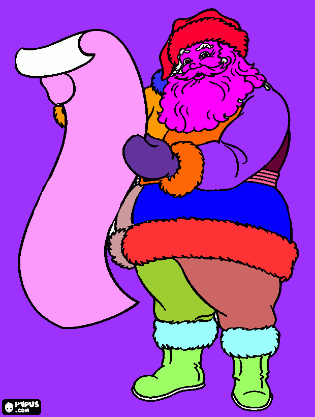 mi papa noel coloring page
