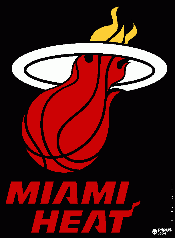 Miami Heat Pic coloring page