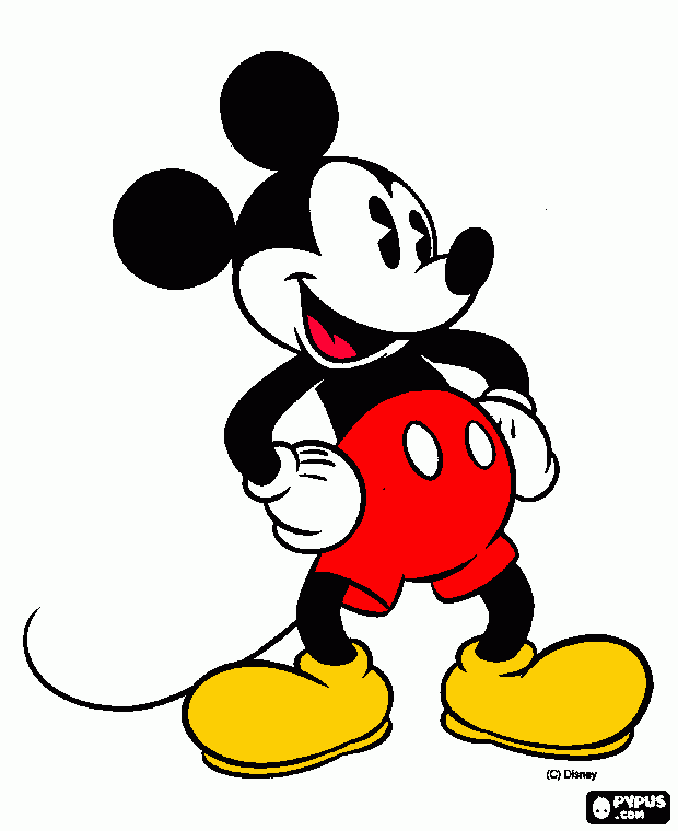 micke coloring page
