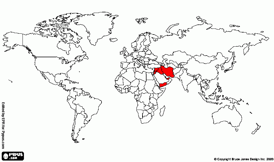 Middle east coloring page