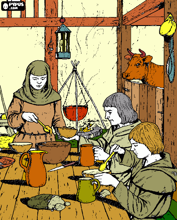 middleage coloring page