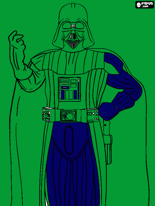 mijn darth coloring page