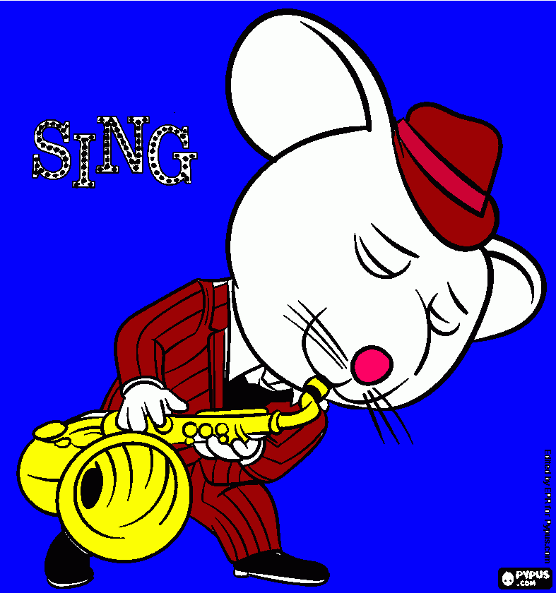 mike mouse coloring page