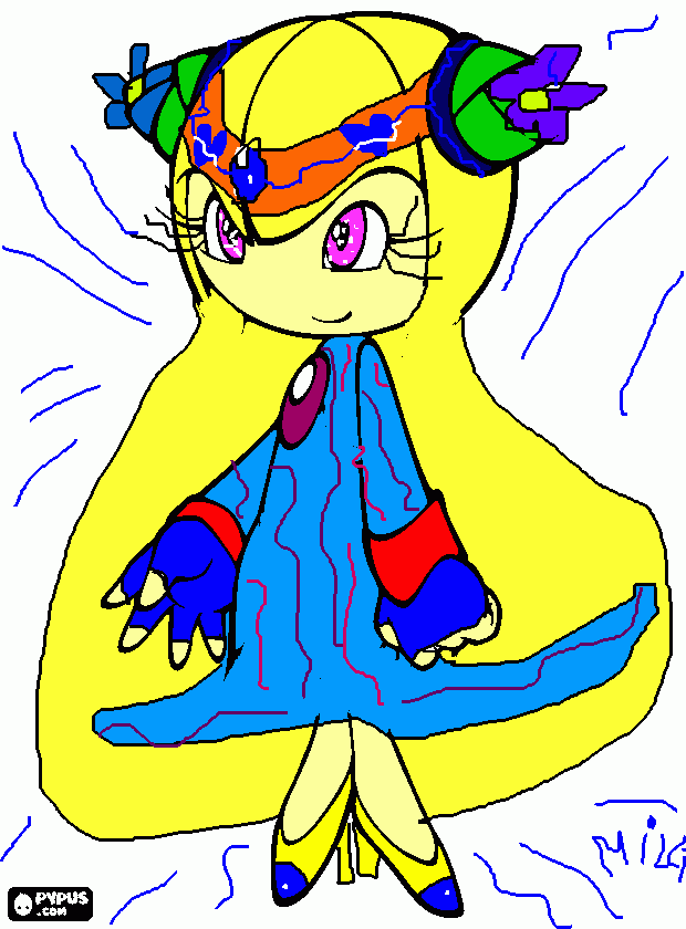milli full transform coloring page