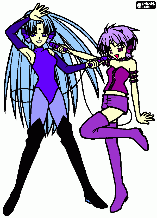 Mimi and Sheshe NPG coloring page