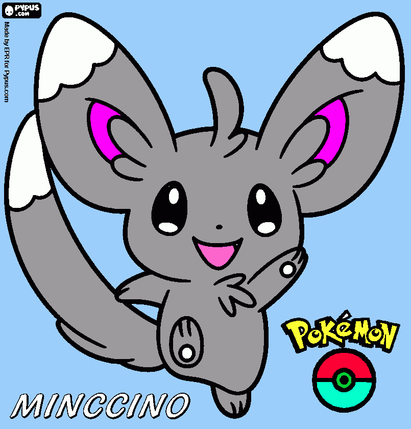 minccino coloring page