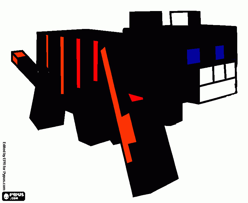 MINECRAFT CAT BY MARCELO coloring page