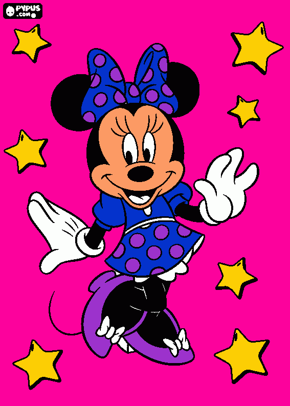 minie mouse coloring page