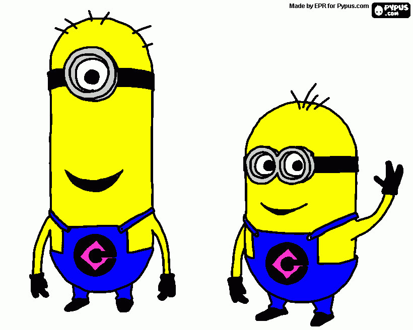 minions!! coloring page