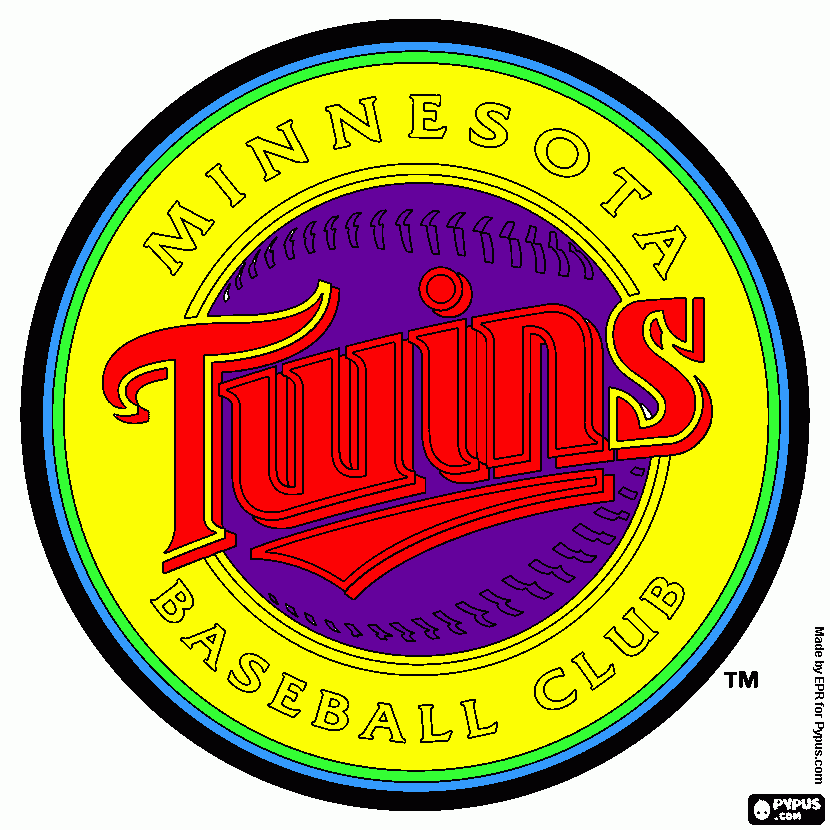 minnesota twins coloring page