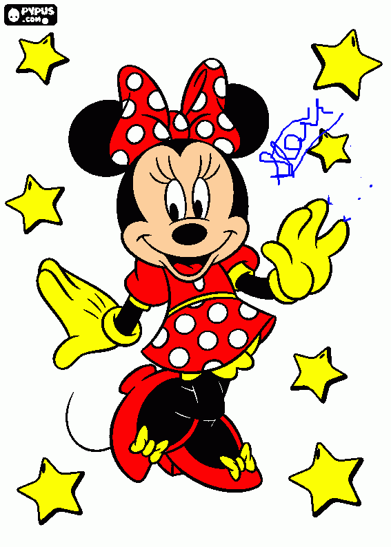 minnie mouse coloring pages coloring page