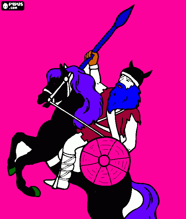 Minus Viking coloring page