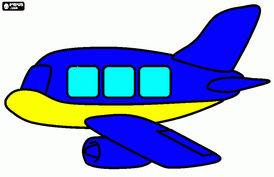 monarch plane coloring page