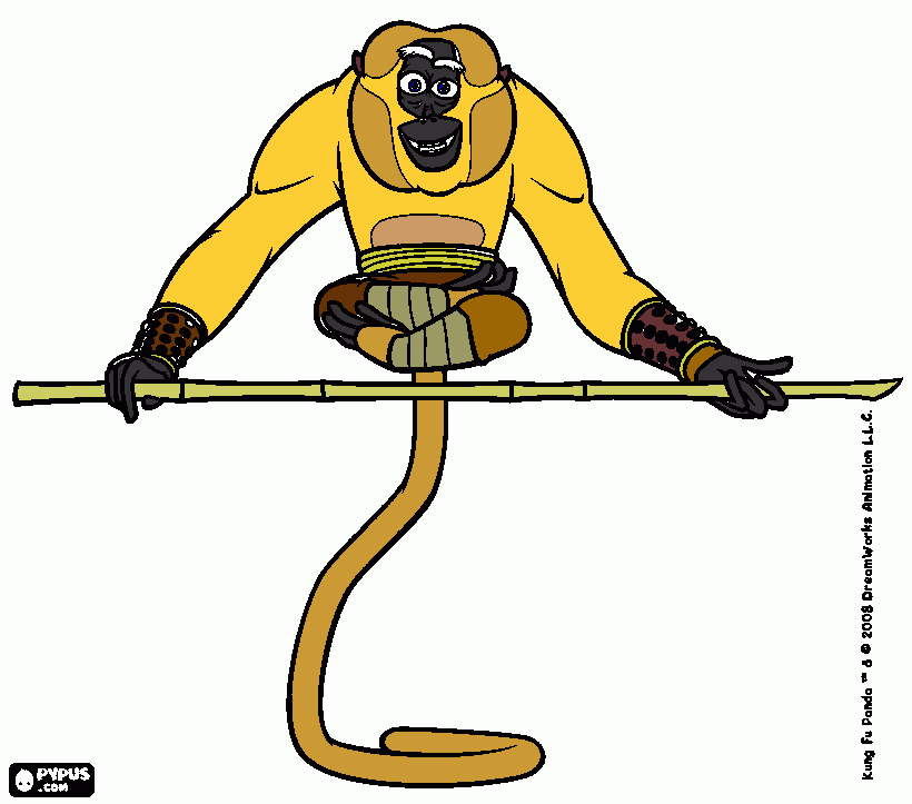 monkey coloring page