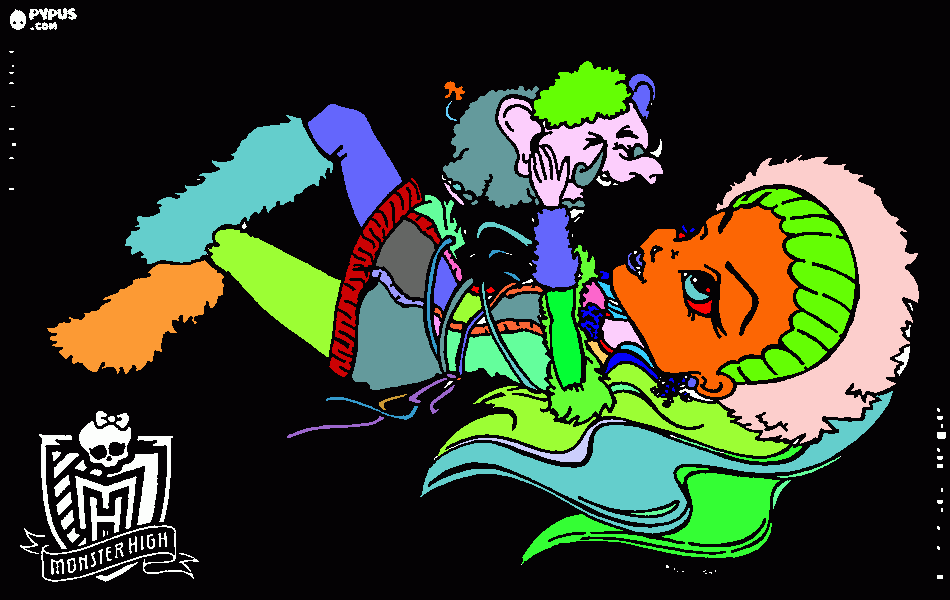 monster high abbey coloring page