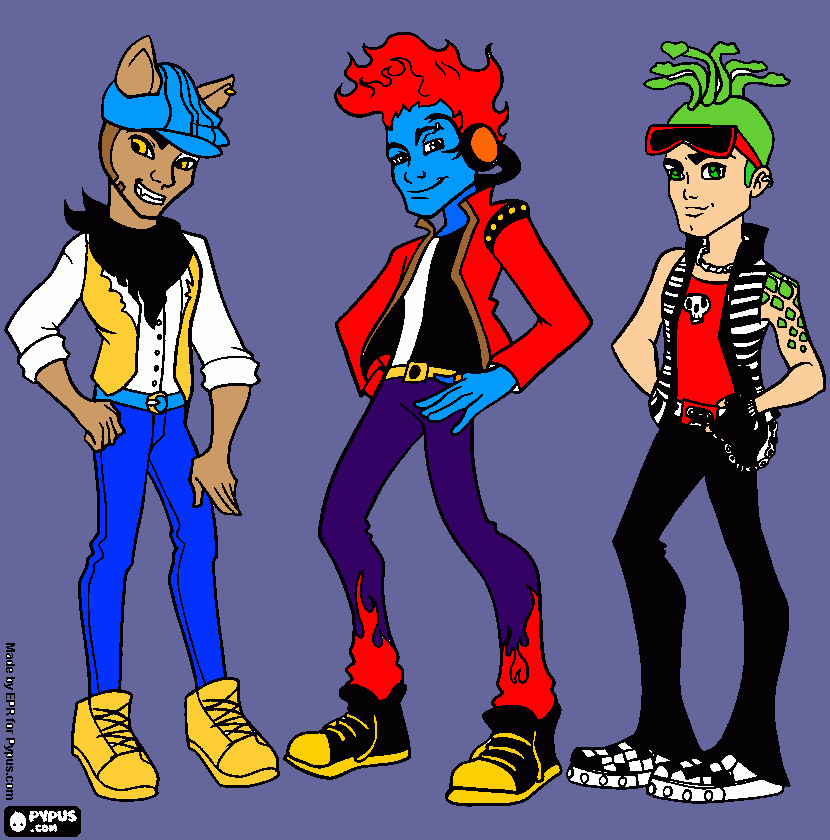monster high boys coloring page