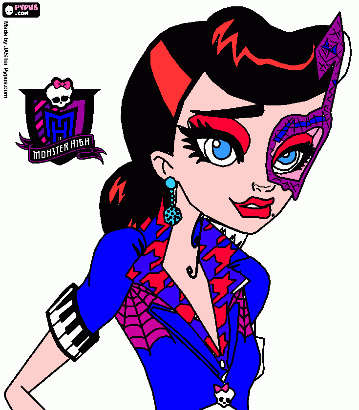 monster high character  coloring page