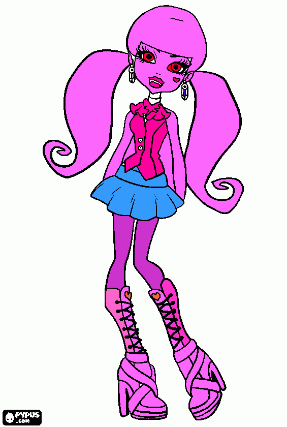 Monster High Draculaura coloring page
