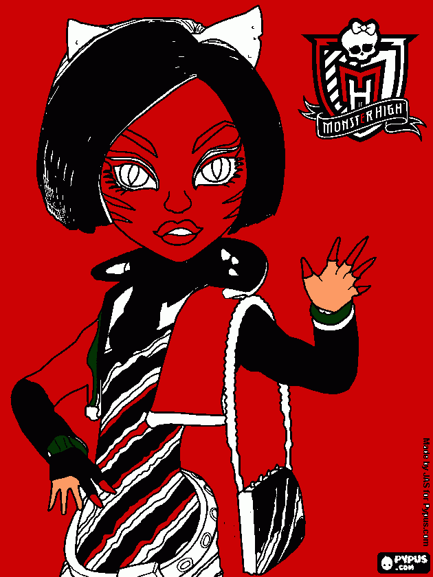 monster high picture from peaches coloring page