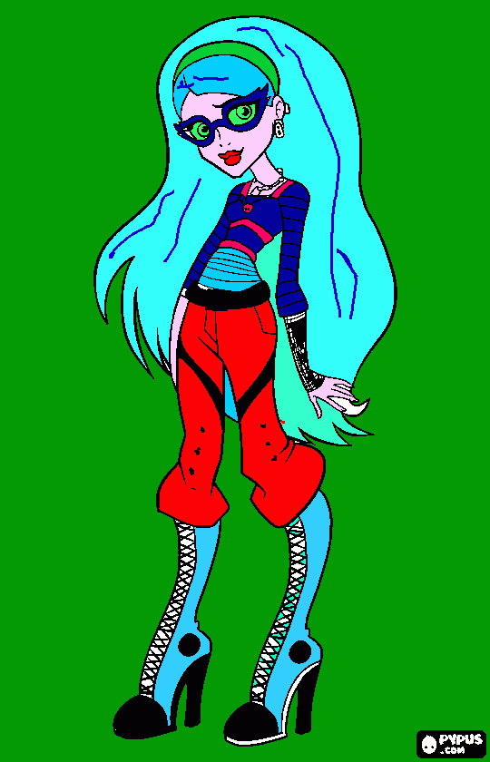Monster high piirustus coloring page